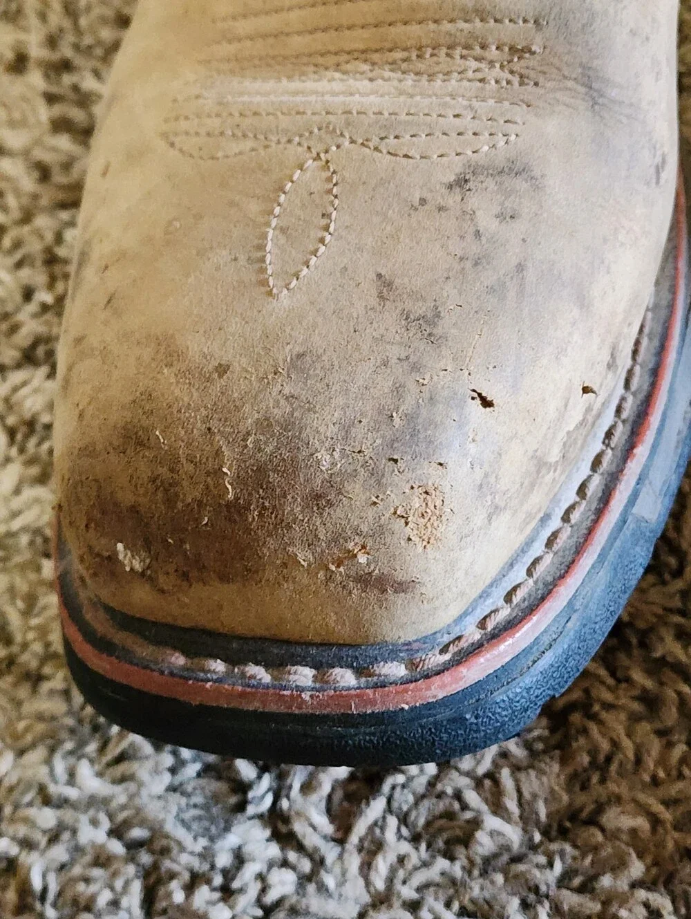 Ariat Workhog Men Mesteno Composite Toe Boots Size 10D Work Shoe